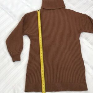 SWEATER DRESS/ TUNIC COFFEE BROWN